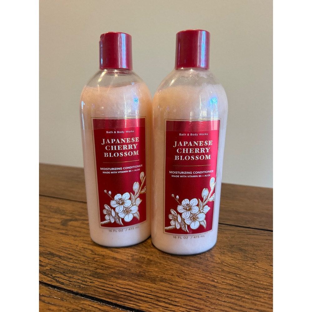 Bath and Body Works Conditioner Set 16oz Pink New Japanese Cherry Blossom 2pk